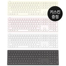 상품 이미지: 인체공학 커브드 저소음 슬림 무선 블루투스 키보드 B605 조약돌 풀배열 사무용 노트북 아이패드 사무실