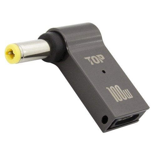 상품 이미지: 에이치디탑 USB C타입 DC 변환 100W 노트북 충전 젠더 5.5 x 2.5 mm