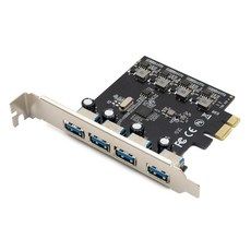 상품 이미지: 컴스 USB 3.0 PCI-express card 4포트 PCI-E 카드 노트북용, BT981, 1개