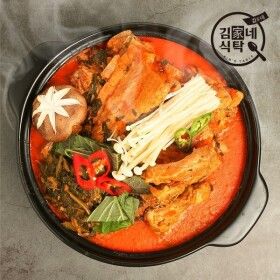 상품 이미지: 김가네 식탁 감자탕 5kg(9-10인분)+겨자소스 증정/국내산 돈등뼈