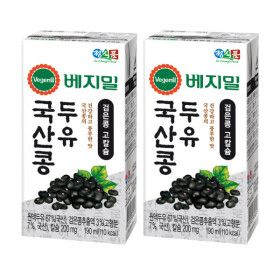 상품 이미지: 베지밀 국산콩 검은콩고칼슘 두유 190ml 80팩