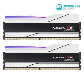 상품 이미지: 서린공식 G.SKILL DDR5 6000 CL32 TRIDENT Z5 NEO RGB J 화이트 패키지 64GB(32Gx2)