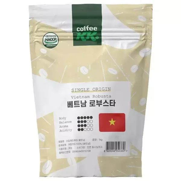 상품 이미지: [1kg] 베트남 로부스타 G1 / 당일 로스팅 신선한 갓볶은 원두커피홀빈