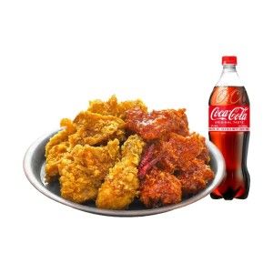 상품 이미지: (또래오래) 갈릭반+핫양념반+콜라1.25L