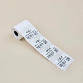 상품 이미지: DULABEL 두라벨 라벨프린터 L1S_Pro 라벨지 주얼리케이블B 사각 네임 화이트 롤 라벨 스티커 바코드 QR