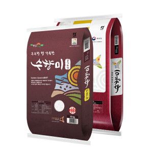상품 이미지: 수향미 20kg 최근도정)(10+10)kg골든퀸3호 단일품종 2025햅쌀