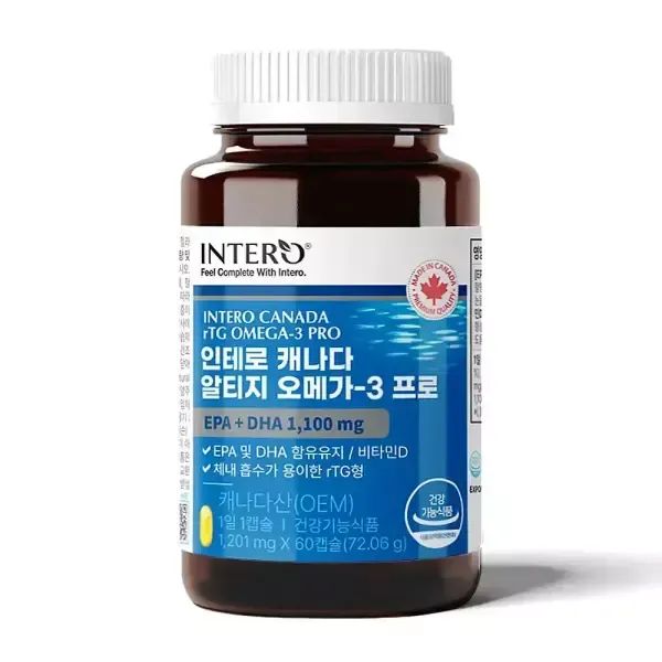 상품 이미지: [인테로] 캐나다 알티지 오메가3 프로 60캡슐 외
