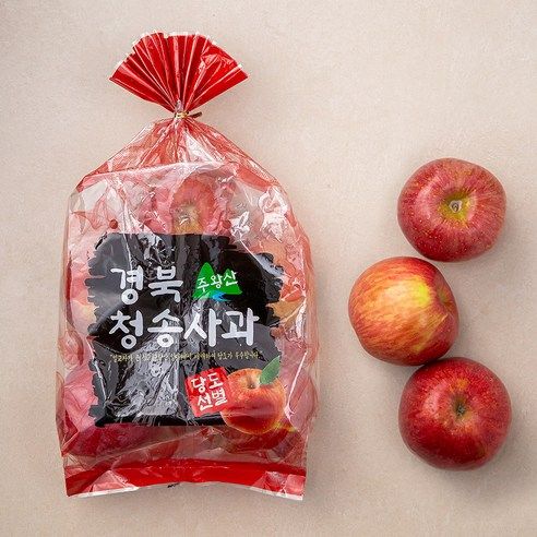 상품 이미지: 다조은 청송 주왕산 당도선별 사과, 1.5kg(중과, ..., 1개