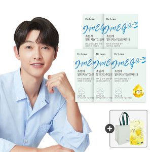 상품 이미지: (천만흥행딜) 닥터린 초임계 알티지(rTG) 오메가3 (송중기 오메가) 5박스(5%적립)+레몬즙+쇼핑백 증정~5/13