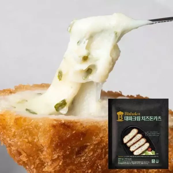 상품 이미지: [상신] 비쇼쿠 대파크림 치즈돈카츠 260g x 3팩(총 6장)