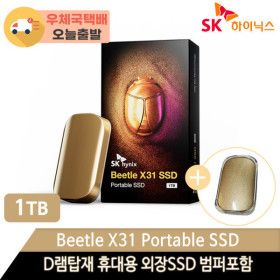 상품 이미지: SK하이닉스 Beetle X31 1TB 외장SSD +우체국택배+범퍼포함+