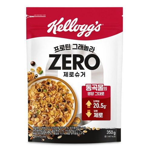 상품 이미지: 켈로그 프로틴 그래놀라 제로슈거, 350g, 1개