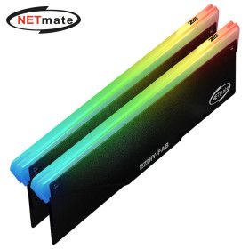 상품 이미지: 넷메이트 NM-DPI06181 ARGB 알루미늄 메모리 방열판 (블랙/2PACK) EZDIY-FAB