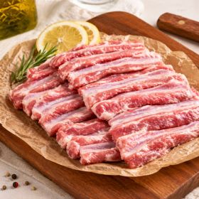 상품 이미지: (1등급 한돈쪽갈비 2KG/사은품증정) 국내산 1등급 100% 탕/찜/구이용 뒷갈비/쪽갈비 2kg / 매콤오돌뼈 증정