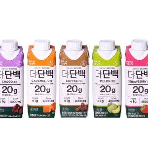 상품 이미지: 빙그레 더단백 5종 250ml 18개 초코 커피 카라멜 딸기 멜론 단백질 프로틴