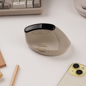상품 이미지: 지클릭커 오피스프로 듀얼 휠마스터 버티컬 OP75 LCD 무소음 무선 블루투스 마우스 레트로