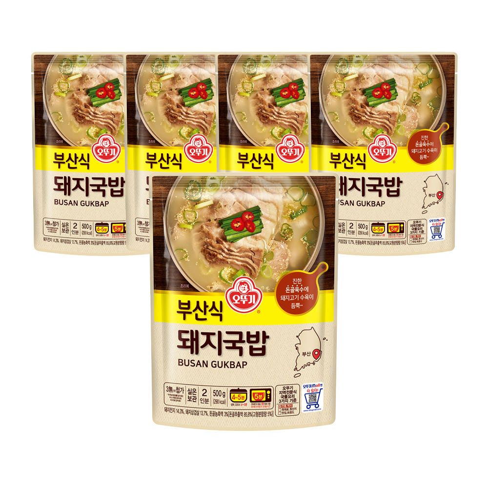 상품 이미지: 오뚜기 부산식 돼지국밥 500g, 5개