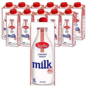 상품 이미지: 믈레코비타 리솔라 수입 멸균우유 1000ml 12개입 폴란드 우유