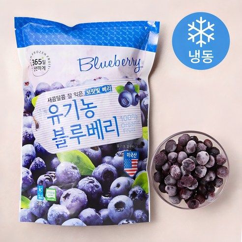 상품 이미지: 호재준 유기가공식품 인증 블루베리 (냉동), 500g, 1개