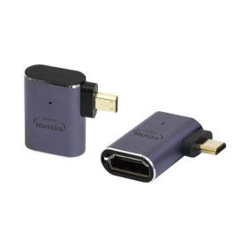 상품 이미지: 마하링크 8K HDMI F to Micro HDMI M 우측 꺽임 젠더 ML-8HDCR2