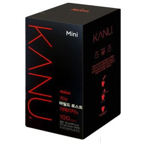 상품 이미지: 맥심 카누 미니 마일드로스트 아메리카노 100T x 6각 스틱 커피 원두 블랙