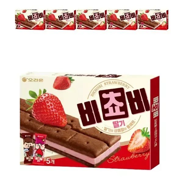 상품 이미지: 오리온 비쵸비 딸기 125g, 6개