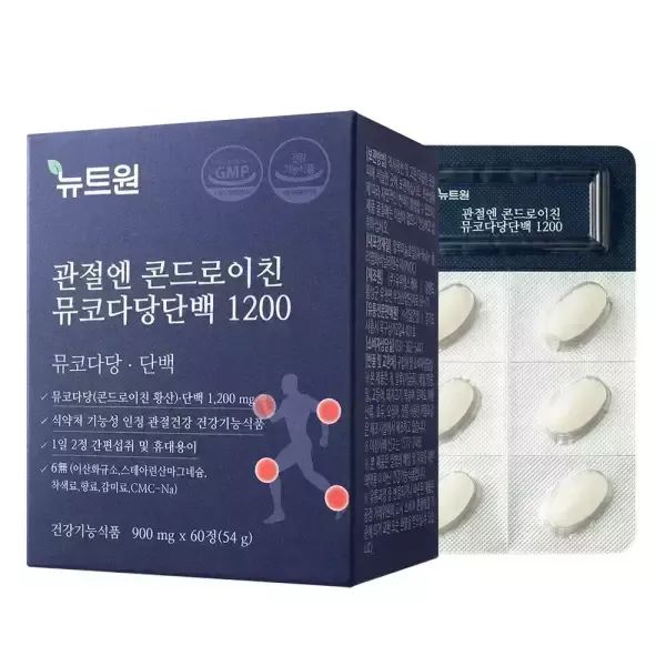 상품 이미지: 5/7 타임행사 뉴트원 콘드로이친 뮤코다당단백1200 60정