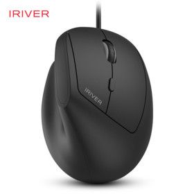 상품 이미지: 아이리버 EV100 블랙 LED USB 무소음 사무용 사무실 유선 버티컬 마우스