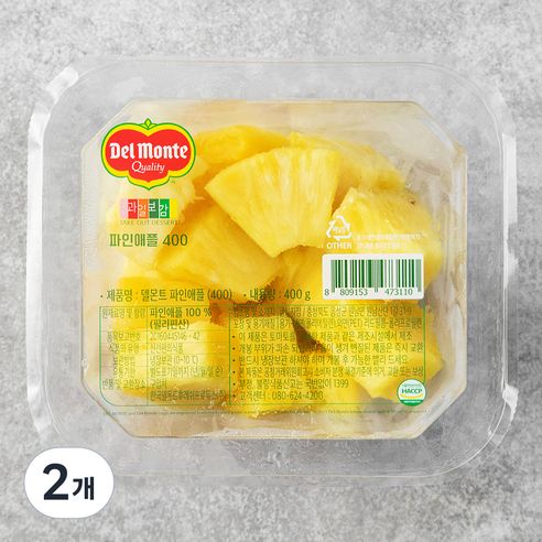 상품 이미지: 델몬트 파인애플, 400g, 2개