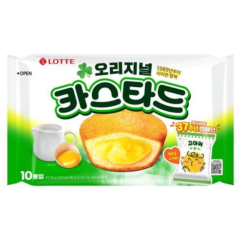 상품 이미지: 롯데카스타드 오리지널, 230g, 1개