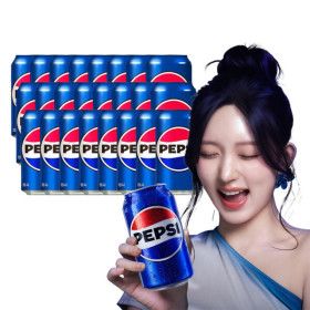 상품 이미지: 펩시콜라 355ml x 24캔 콜라/청량음료/탄산음료/탄산 (소비기한 임박 6/29)
