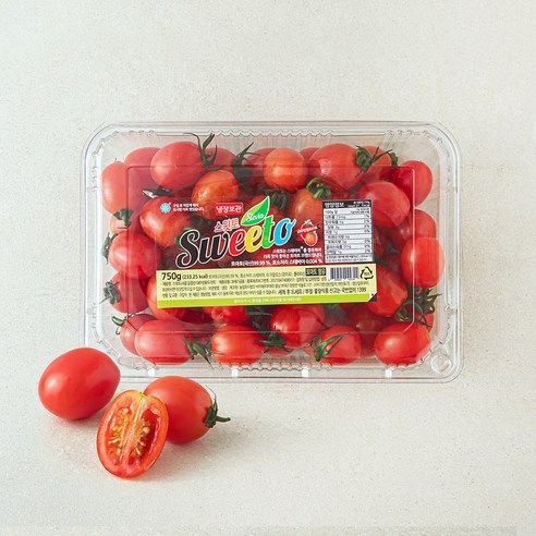 상품 이미지: 스윗토 스테비아 새콤 달콤한 대추방울토마토, 750g, 1팩