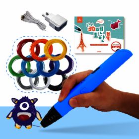 상품 이미지: 3D펜 일반패키지 RP600A(파랑) + 10색상 필라멘트