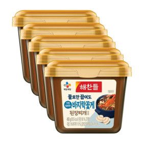 상품 이미지: 해찬들 물로만 끓여도 시원깔끔한 바지락꽃게 된장찌개 양념 450g 5개