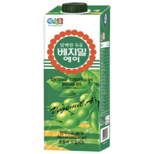 상품 이미지: 베지밀 A 담백한 고칼슘 두유 190ml, 950ml, 6개