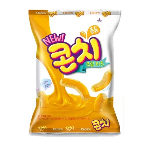 상품 이미지: 크라운 콘치 크림치즈 과자, 66g, 1개