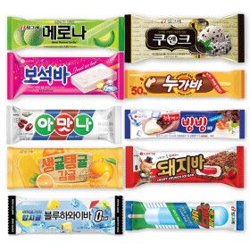 상품 이미지: 인기 아이스크림 파격특가 바 아이스크림3개씩X10종 총30개