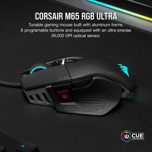 상품 이미지: Corsair M65 RGB 울트라 튜닝 가능한 FPS 게이밍 마우스 마크맨 26 000 DPI 광학