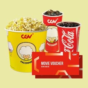 상품 이미지: (CGV) 2인 패키지 (2D 관람권 2매 + CGV 콤보)