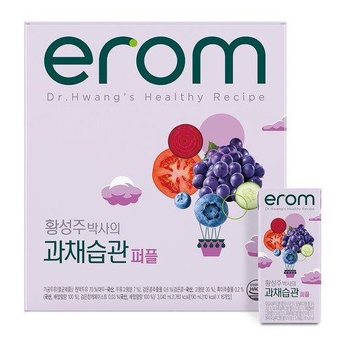 상품 이미지: 이롬 과채습관 퍼플, 190ml, 16개