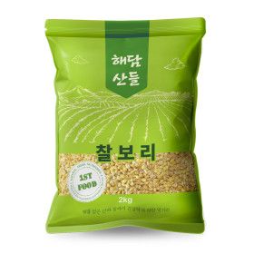 상품 이미지: 국산 찰보리 2kg l 보리쌀 잡곡 l 지퍼팩 포장