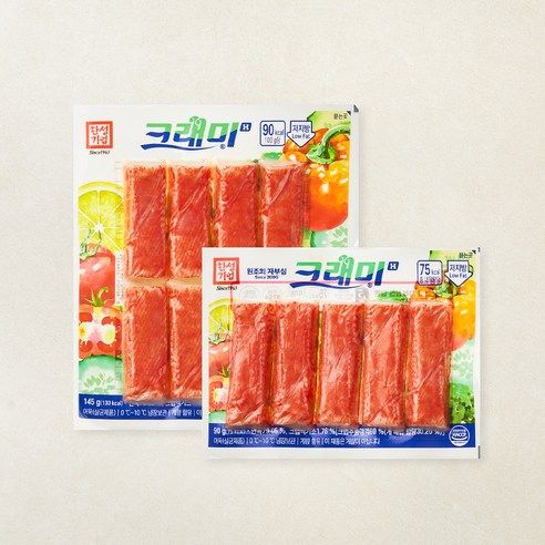 상품 이미지: 한성기업 크래미H 맛살 145g + 90g 세트, 235g, 1세트
