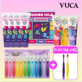 상품 이미지: VU.CA 비건 고불소 저불소 어린이 치약 칫솔 모음 뷰카 (+칫솔 증정)