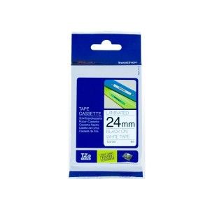상품 이미지: (brother) 브라더 라벨테이프 TZe-251 24mm 흰색바탕 검정글씨 Black on White tape