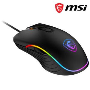 상품 이미지: MSI FORGE GM300 유선 게이밍 마우스 컴퓨터 PC 노트북 게임용 사무용 RGB 블랙