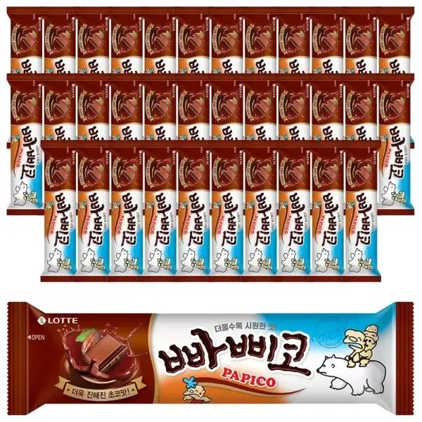 상품 이미지: [슈팅냉동] 롯데웰푸드 빠삐코 초코, 130ml, 35개