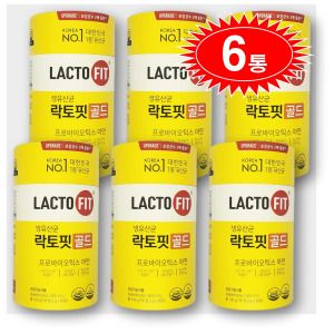 상품 이미지: 락토핏 생유산균 골드 유산균 종근당 6통 프로바이오틱스 아연 2g x 50포 300포 10개월분