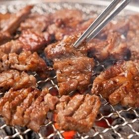 상품 이미지: (마포미식로드) 마포장터 수제 돼지갈비맛 왕구이 600g 1팩 목전지 양념 목살
