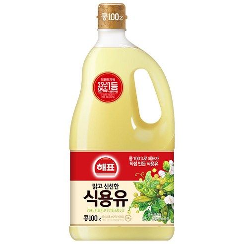 상품 이미지: 해표 콩기름 식용유, 1.5L, 2개