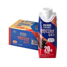 상품 이미지: 하이뮨 프로틴 밸런스 액티브 딥초코 ZERO 1박스(250ml 18입) (26/8/10)